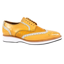 Load image into Gallery viewer, Roy Ostrich Leather Perforated toe Casual Oxford Dress Shoes
