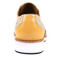 Load image into Gallery viewer, Roy Ostrich Leather Perforated toe Casual Oxford Dress Shoes