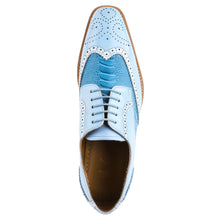 Load image into Gallery viewer, Roy Ostrich Leather Perforated toe Casual Oxford Dress Shoes