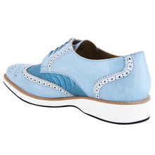 Load image into Gallery viewer, Roy Ostrich Leather Perforated toe Casual Oxford Dress Shoes
