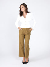 Load image into Gallery viewer, Ruffle Front With Button Long Sleeve Jacket