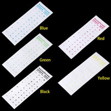 Load image into Gallery viewer, Russian Letters Transparent PVC Keyboard Stickers Waterproof Self-adhesive Multicolor Cover Sticker Keyboard Protector Stickers
