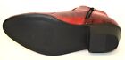 Load image into Gallery viewer, Antonio Cerrelli Red / Black Vegan Leather Python Print Cuban Heel Chelsea Boots 5159