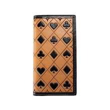 Load image into Gallery viewer, 3D Checkered Card Suits - Men's Rodeo Wallet