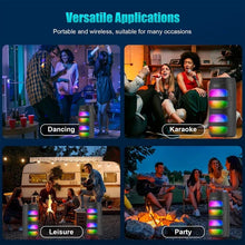 Load image into Gallery viewer, Ultimate Sound 3000W Portable Bluetooth Speaker with Dazzling LED Lights for Epic Parties