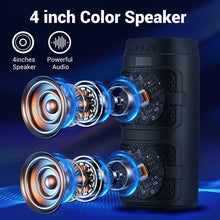 Load image into Gallery viewer, Ultimate Sound 3000W Portable Bluetooth Speaker with Dazzling LED Lights for Epic Parties