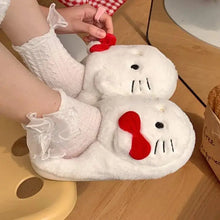 Load image into Gallery viewer, Kitty Kawaii Fluffy Fuzzy House Shoe Slippers - # GIAA73610009
