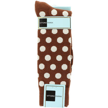 Load image into Gallery viewer, Vittorio Farina Men's Polka Dot Designer Dress Socks