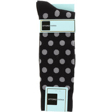 Load image into Gallery viewer, Vittorio Farina Men's Polka Dot Designer Dress Socks