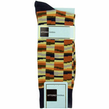 Load image into Gallery viewer, Vittorio Farina Men's Crazy Stripe Designer Dress Socks