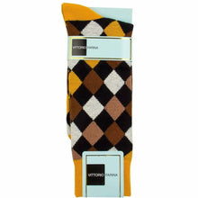 Load image into Gallery viewer, Vittorio Farina Men's Diamond Argyle Dress Socks