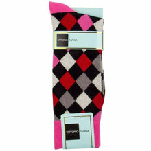Load image into Gallery viewer, Vittorio Farina Men's Diamond Argyle Dress Socks