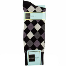 Load image into Gallery viewer, Vittorio Farina Men's Diamond Argyle Dress Socks