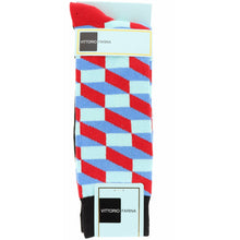 Load image into Gallery viewer, Vittorio Farina Men's Colorful Checker Dress Socks