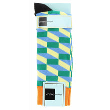 Load image into Gallery viewer, Vittorio Farina Men's Colorful Checker Dress Socks