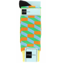 Load image into Gallery viewer, Vittorio Farina Men's Colorful Checker Dress Socks