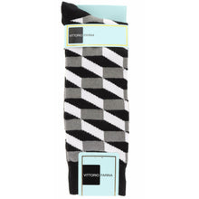 Load image into Gallery viewer, Vittorio Farina Men's Colorful Checker Dress Socks