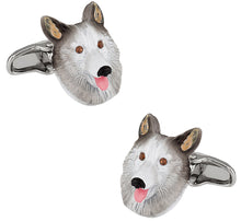 Load image into Gallery viewer, Sable Collie Cufflinks