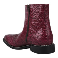 Load image into Gallery viewer, SANDRA Leather Ankle Length Side Zip Up Boots