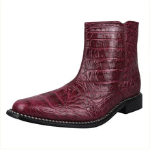 Load image into Gallery viewer, SANDRA Leather Ankle Length Side Zip Up Boots