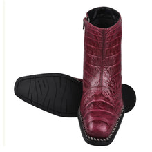Load image into Gallery viewer, SANDRA Leather Ankle Length Side Zip Up Boots