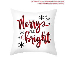 Load image into Gallery viewer, Santa Claus Cushion Cover Merry Christmas Christmas Deer Santa Claus Merry Christmas Decorative Sofa Throw Pillow Decorations For Home Christmas Ornament