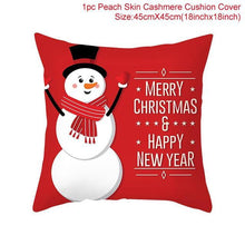 Load image into Gallery viewer, Santa Claus Cushion Cover Merry Christmas Christmas Deer Santa Claus Merry Christmas Decorative Sofa Throw Pillow Decorations For Home Christmas Ornament