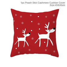 Load image into Gallery viewer, Santa Claus Cushion Cover Merry Christmas Christmas Deer Santa Claus Merry Christmas Decorative Sofa Throw Pillow Decorations For Home Christmas Ornament