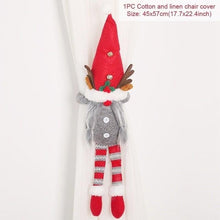 Load image into Gallery viewer, Santa Claus Elk Christmas Curtain Decor Merry Christmas Decor For Home Christmas Ornaments Gift Curtain Tieback Santa Curtain Buckle Tieback Curtain Holder Fastener Doll Wine Bottle Topper for Home Window Decorations