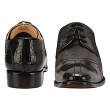 Load image into Gallery viewer, Sassy Crocodile Ostrich Print Lace-Up Dress Shoes