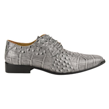 Load image into Gallery viewer, Sassy Crocodile Ostrich Print Lace-Up Dress Shoes