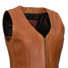 Load image into Gallery viewer, Savannah Women's Western Style Motorcycle Leather Vest