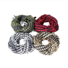Load image into Gallery viewer, Scarf Arab Shemagh Keffiyeh Military Tactical Palestine Scarf for Men Shawl Kufiyah Wrap Shemagh Scarf Fashion Scarves Cotton Shemagh Keffiyeh Women Men Scarf Shawl Wrap Pattern of Arab Shemagh Keffiyeh Men Arab Kufiyah Keffiyeh Arabic Muslim Head Wrap
