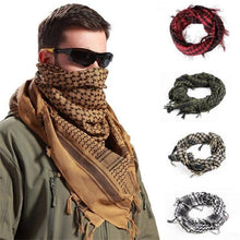 Load image into Gallery viewer, Scarf Arab Shemagh Keffiyeh Military Tactical Palestine Scarf for Men Shawl Kufiyah Wrap Shemagh Scarf Fashion Scarves Cotton Shemagh Keffiyeh Women Men Scarf Shawl Wrap Pattern of Arab Shemagh Keffiyeh Men Arab Kufiyah Keffiyeh Arabic Muslim Head Wrap
