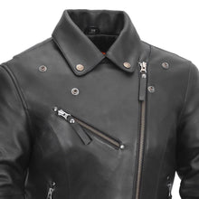 Load image into Gallery viewer, Scarlett Star - Womens Motorcycle Leather Jacket