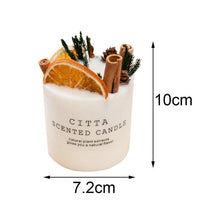 Load image into Gallery viewer, Scented Candle Gift Box With Tray Cover Soy Wax Candle New Year Gift Creative Glass Romantic Scented Candle Balancing Healing Candle Natural Soy Wax White Natural Scented Purifying Candle for Aromatherapy