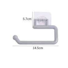 Load image into Gallery viewer, Self-Adhesive Stainless Steel Toilet Roll Paper Holder Organizers Bar Towel Ring Rail Rack Non-Drilling Toilet Accessories Toilet Paper Holder Wall Mounted Stainless Steel Toilet Roll Holder Brushed Nickel Toilet Tissue Holder For Bathroom
