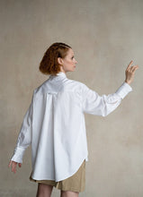 Load image into Gallery viewer, Settima Ruffled White Organic Cotton Shirt