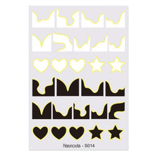 Load image into Gallery viewer, Sexy Lady Shaped 3D Nail Stickers Character Face Image Leaves Flower Decals Slider Black White Nail Art Decoration Manicure Decoration Nail Art Supplies 3D Self-Adhesive Nail Decals Designer Nail Stickers for Acrylic Nails