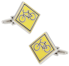 Load image into Gallery viewer, Cycling Cufflinks for Cyclists - Share the Road