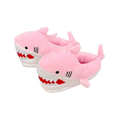 Load image into Gallery viewer, Shark Funny Shoes Girls Indoor Slippers Home Shoes Fashion Plush Warm Slippers Women Winter Cute Shark Cozy Women Slippers With Funny Face Memory Foam Non-Slip Rubber Sole Soft Slip On Home Shoes