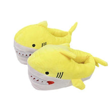Load image into Gallery viewer, Shark Funny Shoes Girls Indoor Slippers Home Shoes Fashion Plush Warm Slippers Women Winter Cute Shark Cozy Women Slippers With Funny Face Memory Foam Non-Slip Rubber Sole Soft Slip On Home Shoes