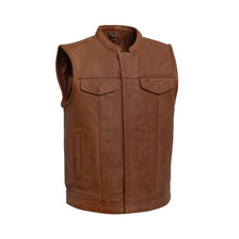 Load image into Gallery viewer, Sharp Shooter Men's Motorcycle Leather Vest
