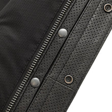 Load image into Gallery viewer, Sharp Shooter Perforated Men's Motorcycle Leather Vest