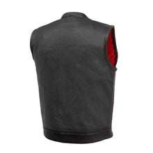 Load image into Gallery viewer, Sharp Shooter Perforated Men's Motorcycle Leather Vest