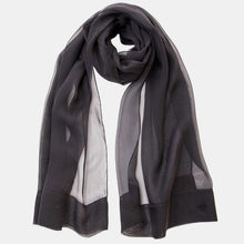 Load image into Gallery viewer, Carmen - Silk Scarf Shawl - Black