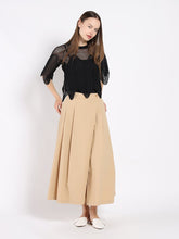 Load image into Gallery viewer, Sheer Crew Neck Mesh Crop Top with Side Zipper