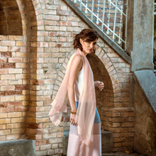 Load image into Gallery viewer, Carmen - Silk Scarf Shawl - Blush Pink