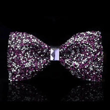 Load image into Gallery viewer, Shiny Butterfly Men Bowtie Sparkling Wedding Bridegroom Bow Ties Adjustable Length Party Bowties