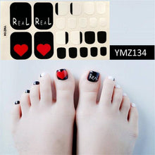 Load image into Gallery viewer, Shiny Toenail Sticker Full Cover Feet Decorations Mixed Patterns Nail Wraps Beauty Design Waterproof Toenail Art Manicure Toe Nail Polish Stickers Glitter Toenail Nail Polish Strips Decals Full Wraps Self Adhesive Toe Nail Tip Full Toe Nail Wraps